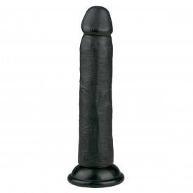 Черный фаллоимитатор Realistic Dildo - 20,5 см.