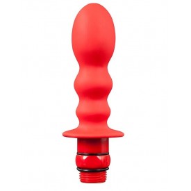 Красная фигурная насадка для душа HYDROBLAST 4INCH BUTTPLUG SHAPE DOUCHE