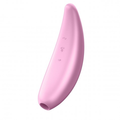 Розовый вакуум-волновой стимулятор Satisfyer Curvy 3+